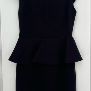 Alice + Olivia Black Peplum Dress